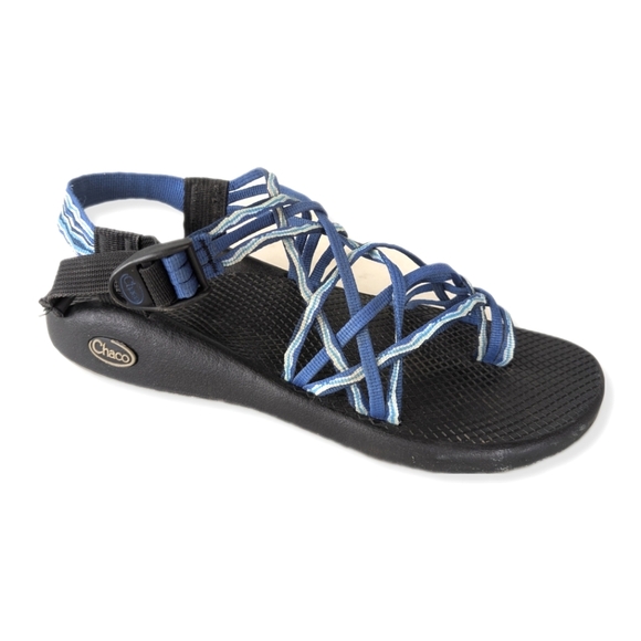 Chaco Women's ZX/3 Blue Strappy Outdoor Adventure Sandals - Picture 1 of 10